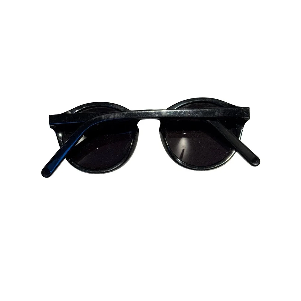 Monokel Eyewear Barstow Black Round Sunglasses Handcrafted